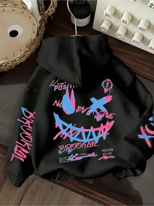 Худі жіноче, світшот чорний, модна толстовка 2700322428 розмір 50 Дніпро - фото 1