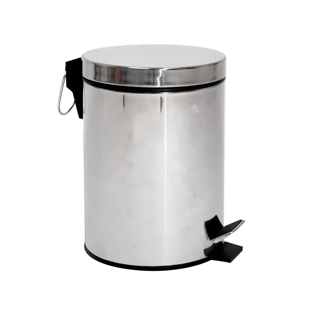 Відро для сміття кругле Zerix Solo-TC0105 SS Color мале 5 л колір нерж. сталь (ZX5897) Чернівці - фото 5