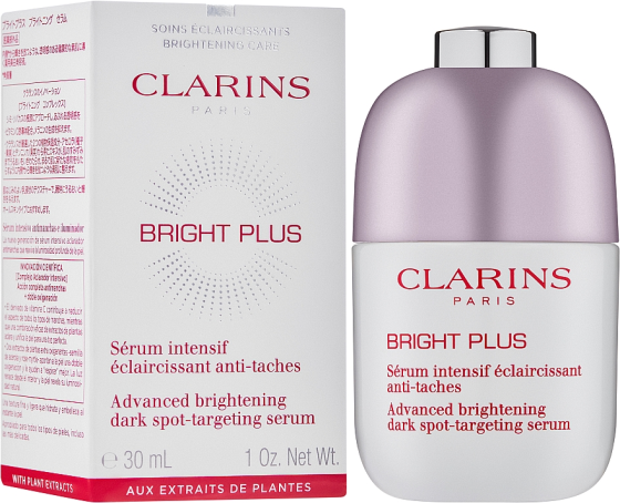 Сироватка проти пігментних плям Clarins Bright Plus Advanced Dark Spot-targeting Serum 30ml Слов'янськ