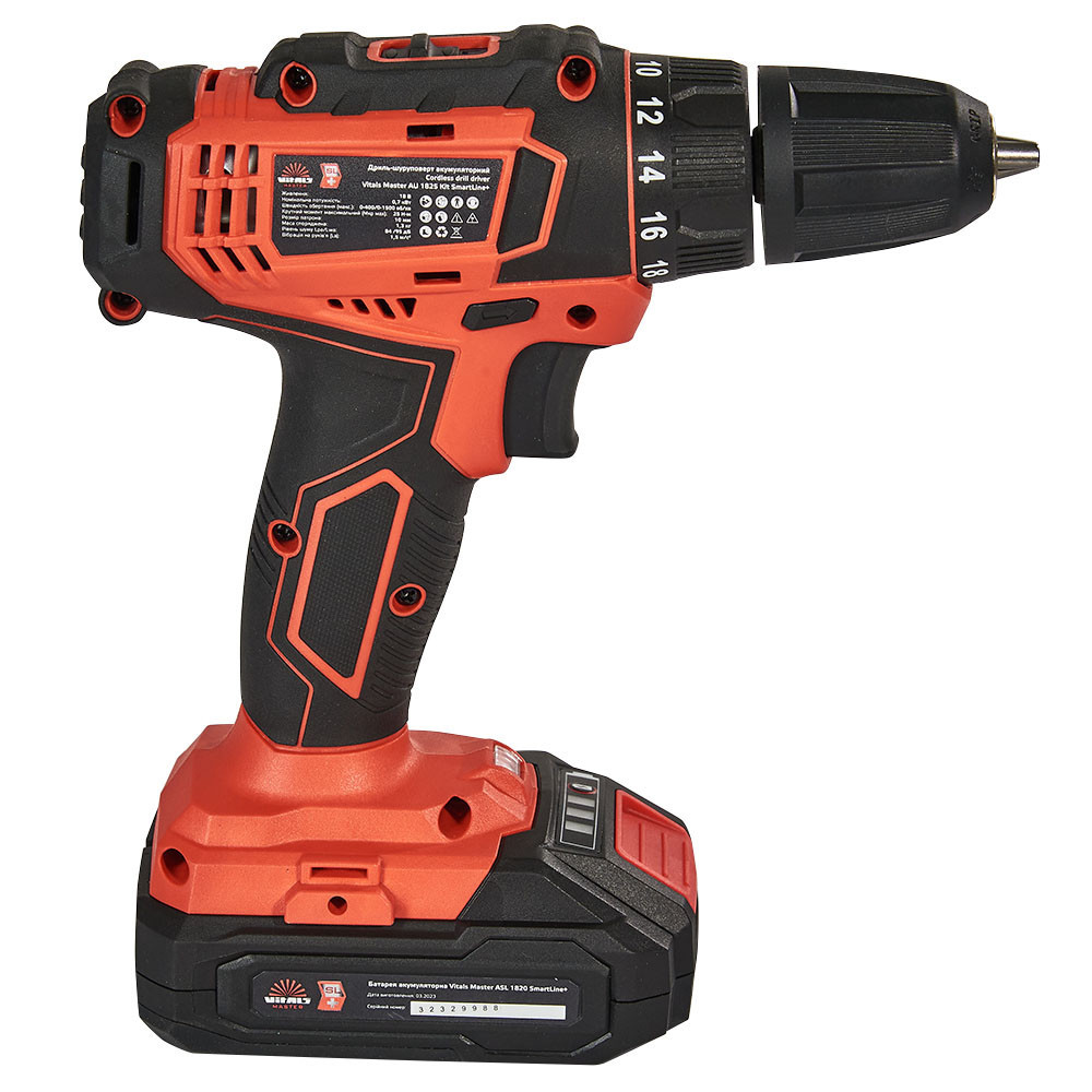 Дриль-шурупокрут акумуляторний Vitals Master AU 1825 Kit SmartLine+ Харків - фото 7