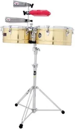 Ударная установка  Latin Percussion LP1314-B - Timbalesy Prestige Solid Brass Киев