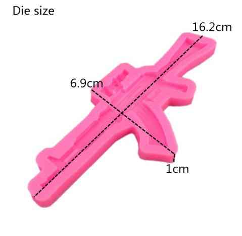 Молд силиконовый Автомат 162 на 69 мм розовый Киев