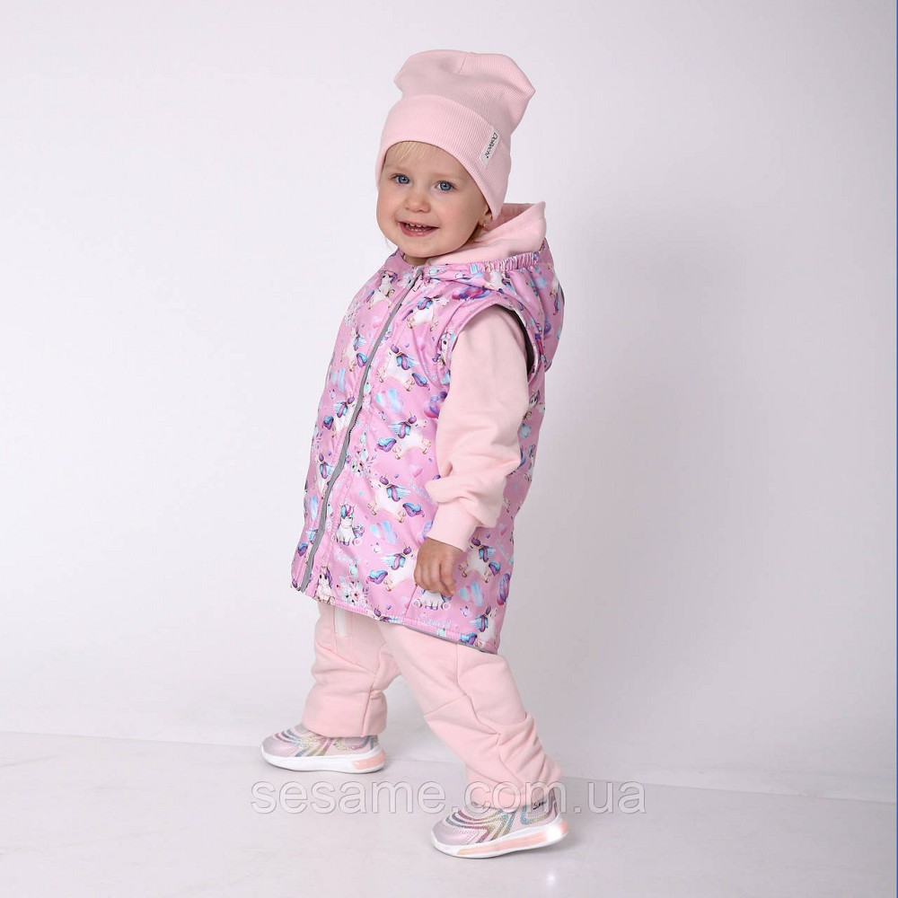Дитяча Куртка-жилетка 2 в 1 демісезонна Єдинороги Харків - фото 5