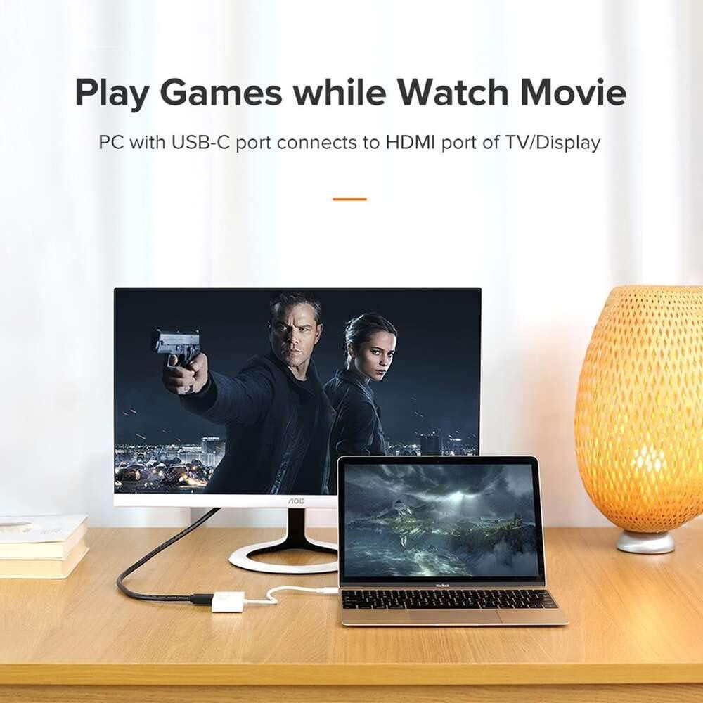 USB-хаб UGREEN USB Type C to HDMI + VGA Converter (White) Киев - изображение 8