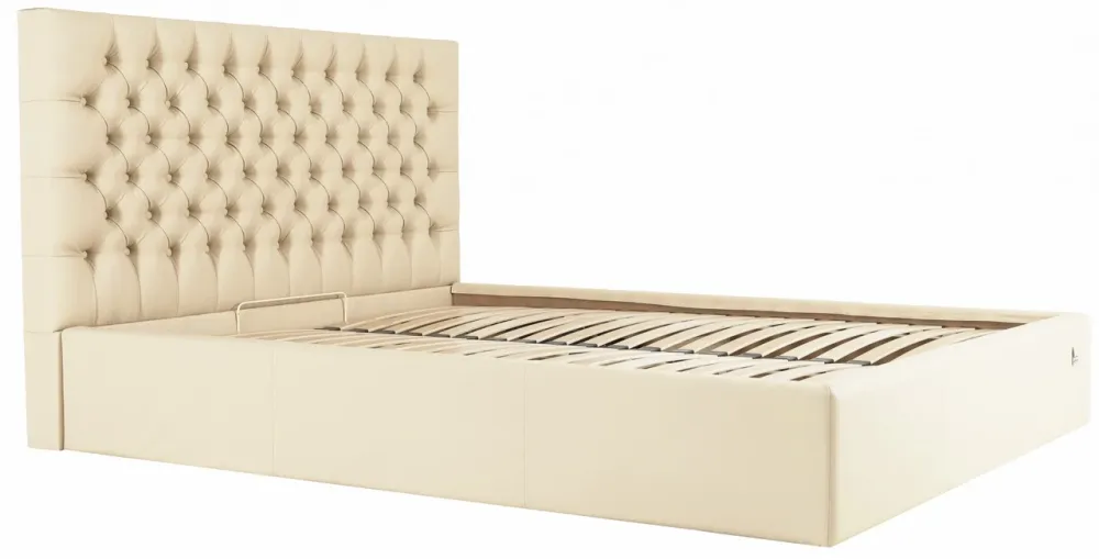 Кровать Двуспальная Cambridge Comfort 180 х 190 см Fly 2207 С подъемным механизмом и нишей для белья Бежевый Киев - изображение 2