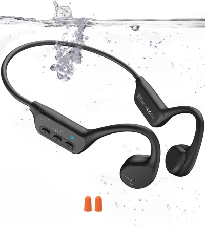 Кісткові навушники для плавання водонепроникні Open Ear IPX8 з MP3 плеєром 32GB, Bluetooth 5.3, спор Київ