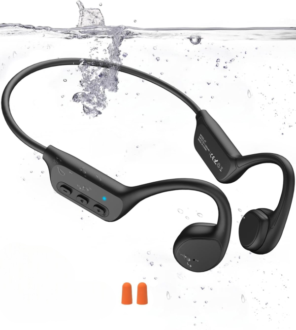 Костные наушники для плавания водонепроницаемые Open Ear IPX8 с MP3 32GB, Bluetooth, спортивные открытого типа Киев - изображение 2