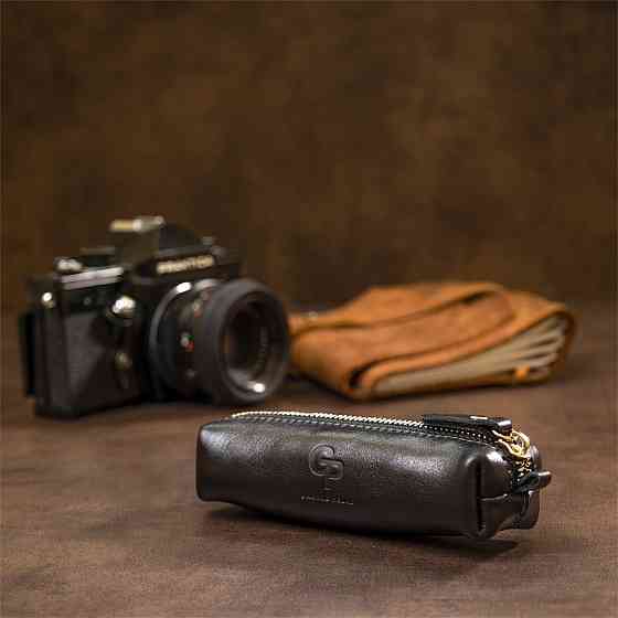 Кожаная ключница GRANDE PELLE 11387 Черный Киев