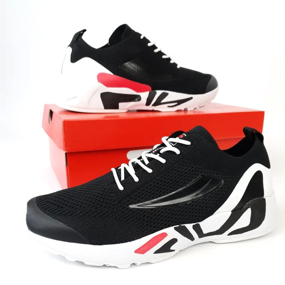 Кросівки FILA Чорні Чоловічі Філа Тканинні Літні для бігу (розміри: 41,42,43,44,45) Дніпро - фото 9