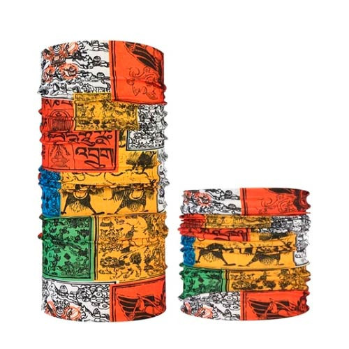 Баф бандана-трансформер, шарф із мікрофібри, універсальний, принт Індія №13 Київ - фото 1