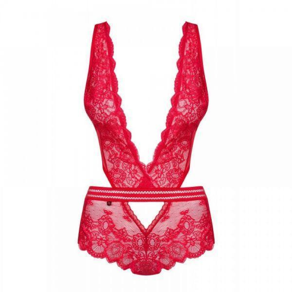 Боди Obsessive 853-TED-3 teddy red S/M Sex Aura Киев - изображение 5