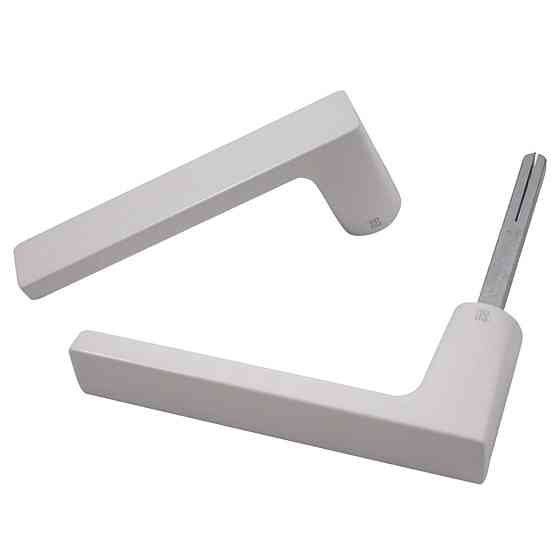 Дверна ручка на розетті Nuda Baar білий матовий R ф/з Київ