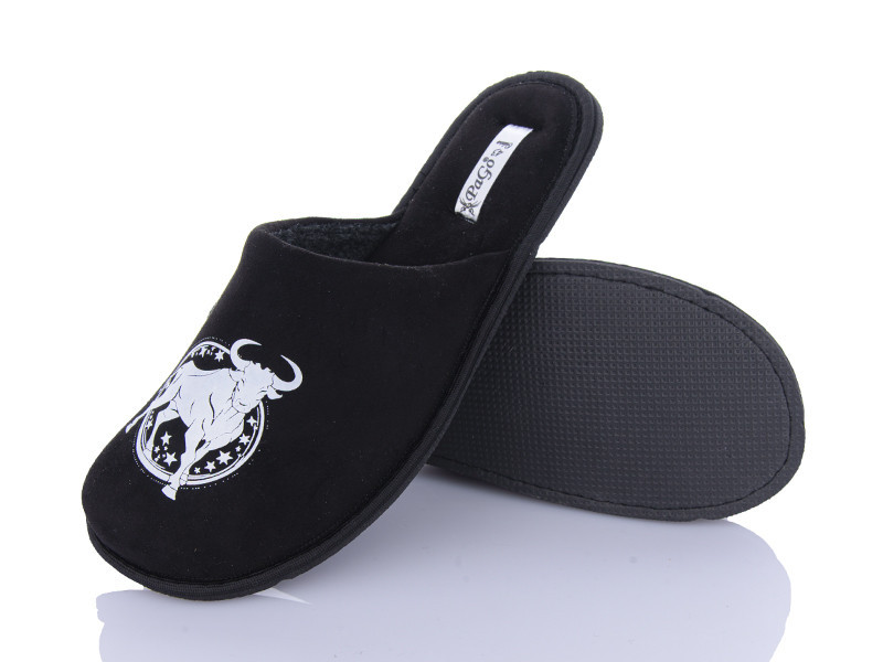 Капці Телець Знак зодіаку Чоловічі закритий носок Pago 20.04-20.05 чорний Одеса - фото 8