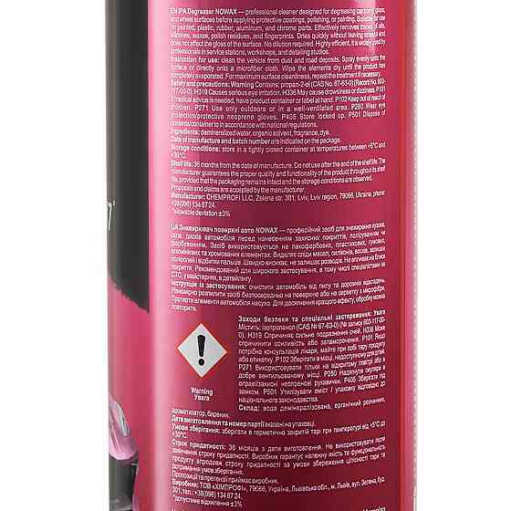 Средство для обезжиривания и очистки поверхности Nowax Ipa Degreaser 750мл Львов