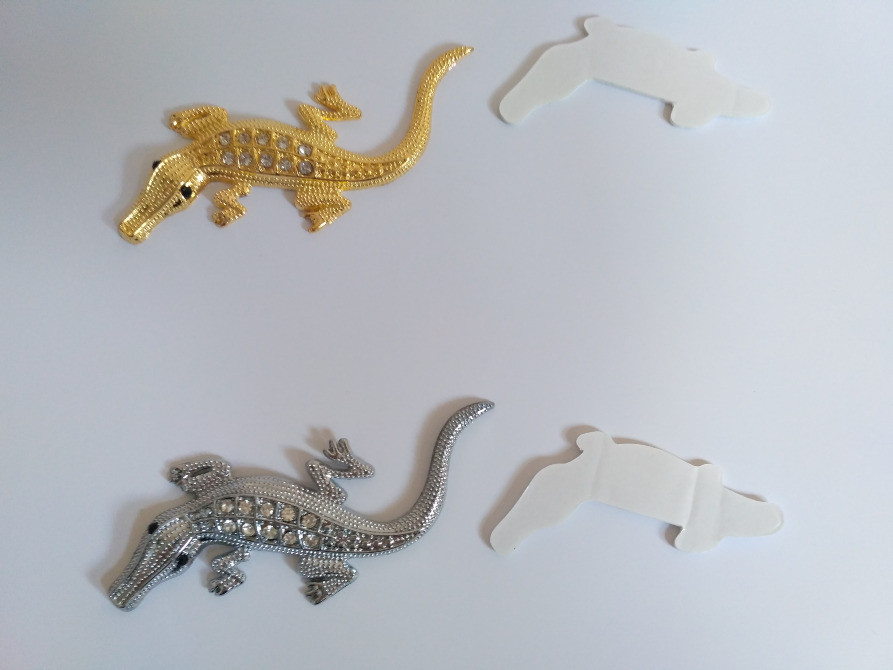 Наклейка металева Крокодил Прикраса кузова Київ - фото 2