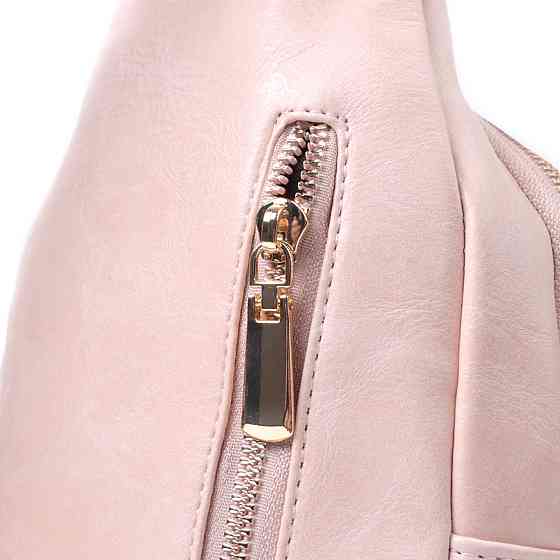 Компактна жіноча сумка з однією лямкою через плече з гладкої екошкіри Vintage 22766 Рожевий Київ