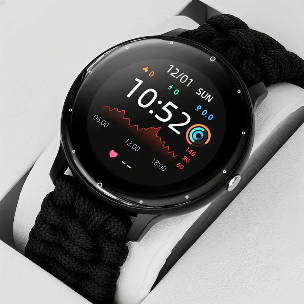 Умные наручные часы  Smart Classic Black Paracord (2 ремешка) Киев - изображение 9