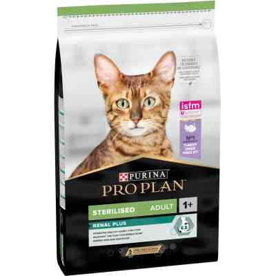 Сухой корм для кошек Purina Pro Plan Sterilised Adult 1+ Renal Plus Для взрослых стерилизованных С индейкой 14 кг (7613287887702) Винница