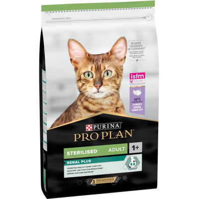 Сухой корм для кошек Purina Pro Plan Sterilised Adult 1+ Renal Plus Для взрослых стерилизованных С индейкой 14 кг (7613287887702) Винница - изображение 1