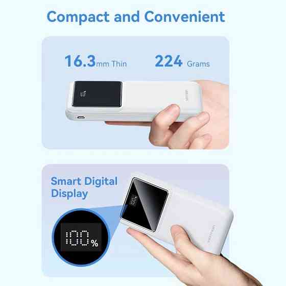 Універсальна мобільна батарея Vention 10000 mAh PD QC 3.0 White (FHKW0) ( 22237 ) Харьков