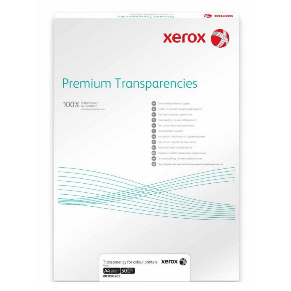 Пленка для печати Xerox A4 Universal Transparency +14mm Removable Stripe/100л (003R98198) Винница - изображение 1