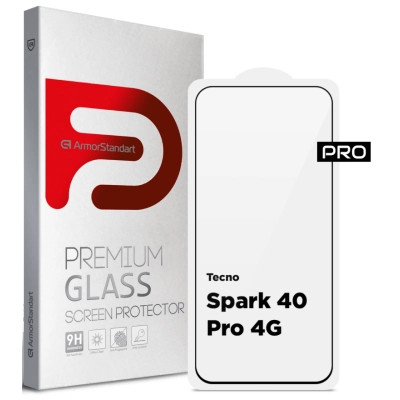 Скло захисне Armorstandart Pro Tecno Spark 40 Pro 4G (ARM87519) Вінниця - фото 1