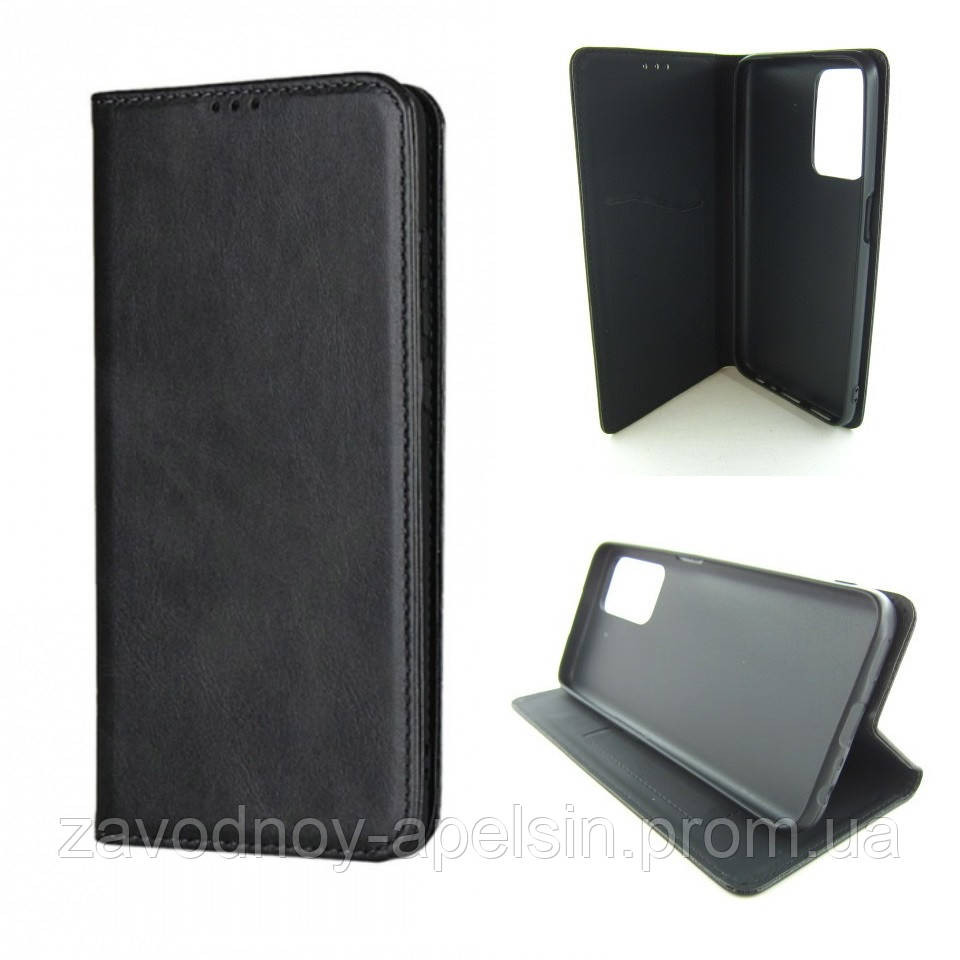 Чехол книжка Motorola Moto G85 Кожаный (черный) Одесса - изображение 1