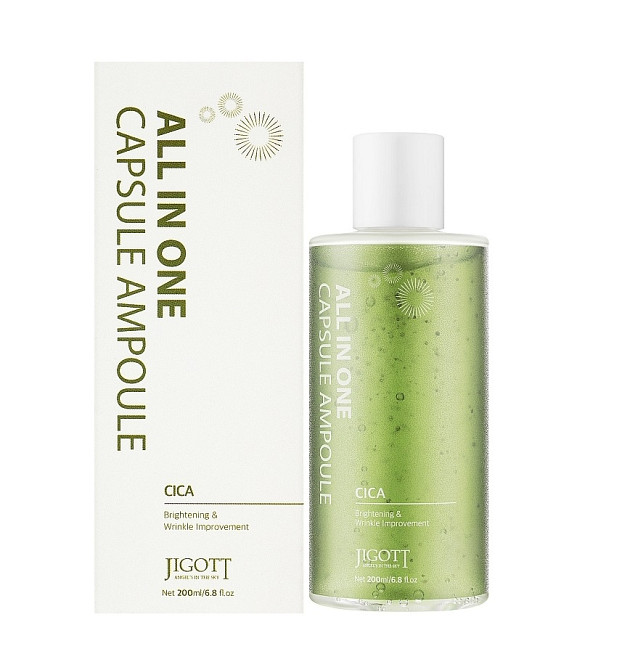 Капсульная сыворотка с центеллой All-In-One Cica Capsule Ampoule Jigott 200 мл Киев - изображение 2