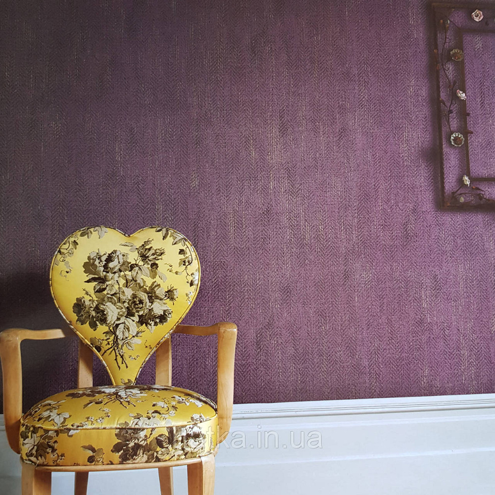 Обои метровые винил на флизелине Decowall Retro под ткань гобелен эффект потертости сиреневые Киев - изображение 1