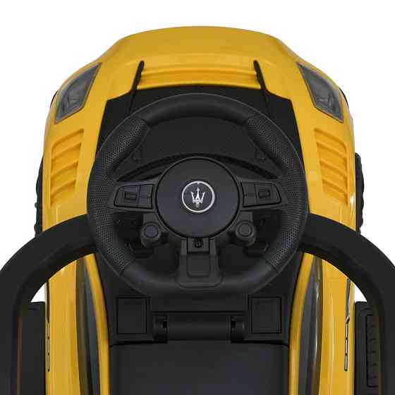 Дитяча каталка-толокар 2 в 1 M 5106-6 жовтий, з батьківською ручкою Вінниця