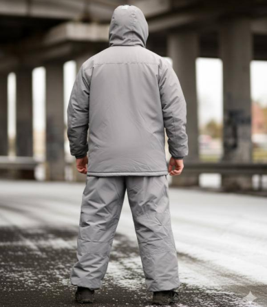 Костюм мужской зимний Oblivion Level 7 куртка и штаны ВТ6057 K7-00 (размер 2XL-3XL) Светло-серый Винница
