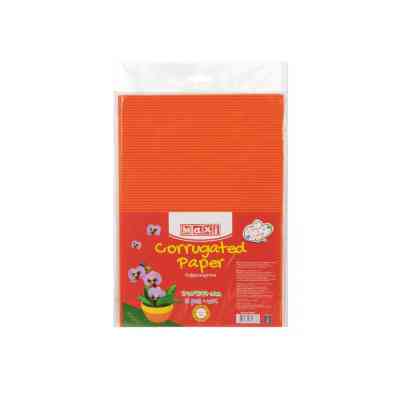 Цветной картон Maxi A4 Гофрокартон 21х29,7 см оранжевый (MX61891) Винница