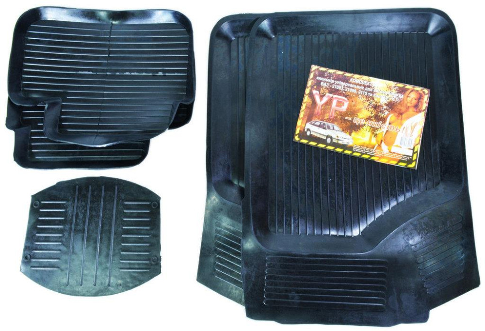 Килимки салону гумові ВАЗ 2109, Дубно, к-т (5шт.) Київ - фото 1