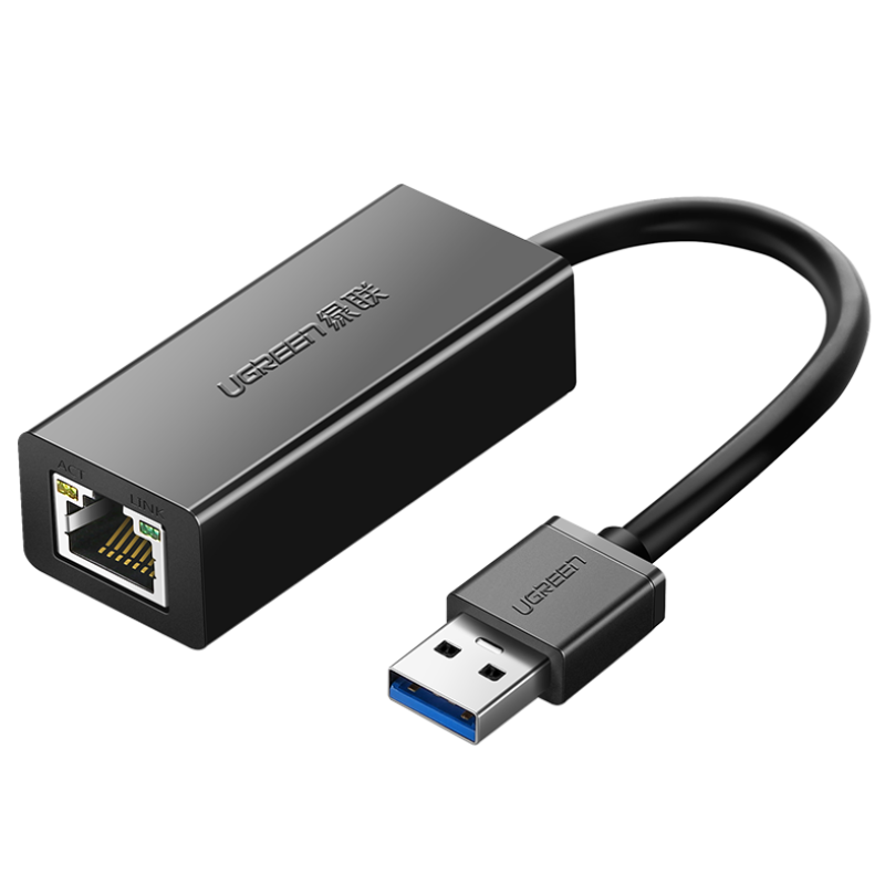 Адаптер UGREEN USB 3.0 Gigabit Ethernet Adapter (Black) Киев - изображение 1