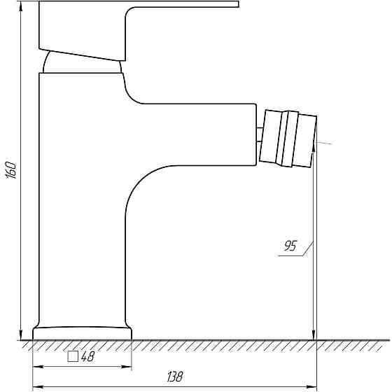 Змішувач для біде DOMINO MALIBU DMM-106 Луцк