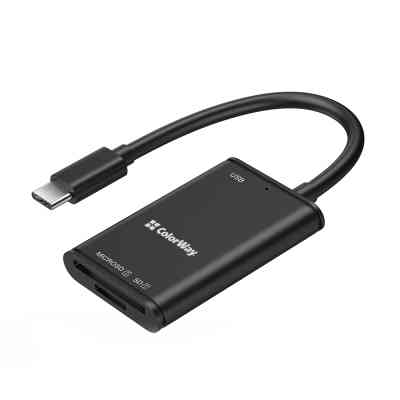 Зчитувач флеш-карт ColorWay USB-C to USB 3.0/SD/MicroSD (CW-CR-02) Вінниця