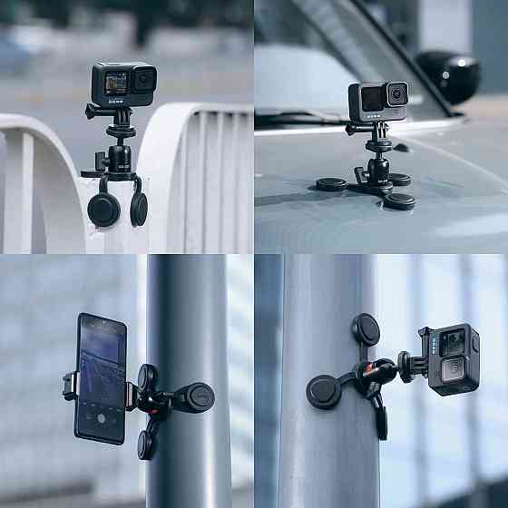 Магнитное крепление с тройной основой для телефона экшн-камеры Ulanzi GO-001 Киев