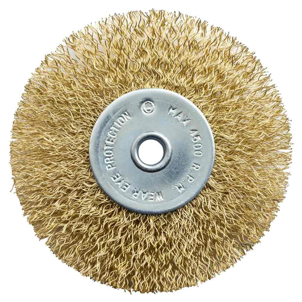 Набор щеток проволочных 5шт Ø25; 38; 50; 65; 75мм хвостовик Ø6мм (латунированная) GRAD (9029025) Киев - изображение 2