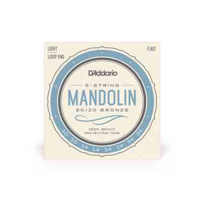 Струны для гитары D'Addario Mandolin 80/20 Bronze Light (10-34) (EJ62) Винница