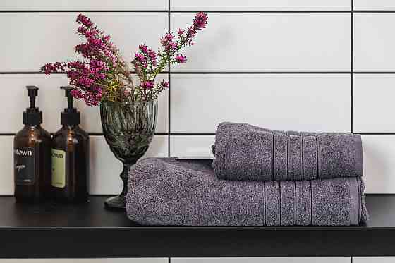 Ecotton Рушник Ecotton 50х90 см махровий високої щільності 420 г/м² сірий Antracite Киев