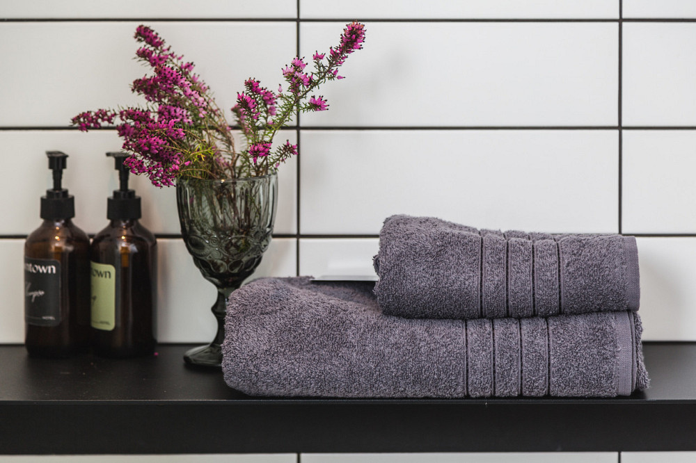 Ecotton Рушник Ecotton 50х90 см махровий високої щільності 420 г/м² сірий Antracite Киев - изображение 3