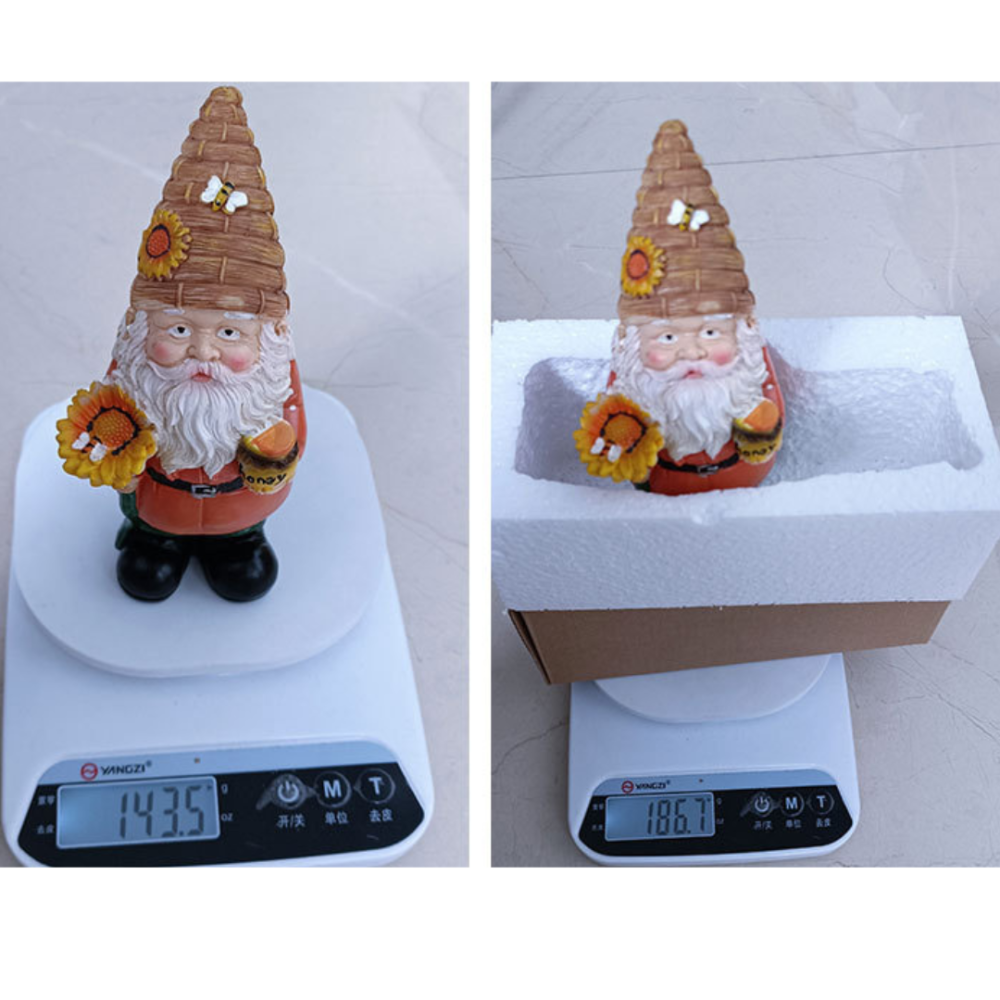 Садова фігурка Гном-Бджоляр 15,5 х 8 х 7.5 см Оберіг для пасіки. Полістоун Одеса - фото 5