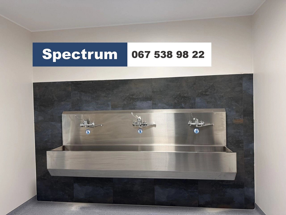 Умивальник ліктьовий на три секції 2300x450x840 мм Київ - фото 4