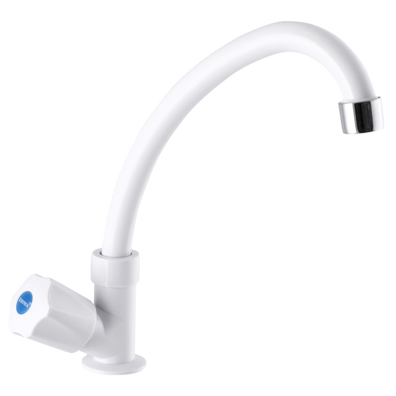 Монокран для умывальника Zerix Mono 021 білий з високим виливом (ZX3036) Чернівці - фото 2