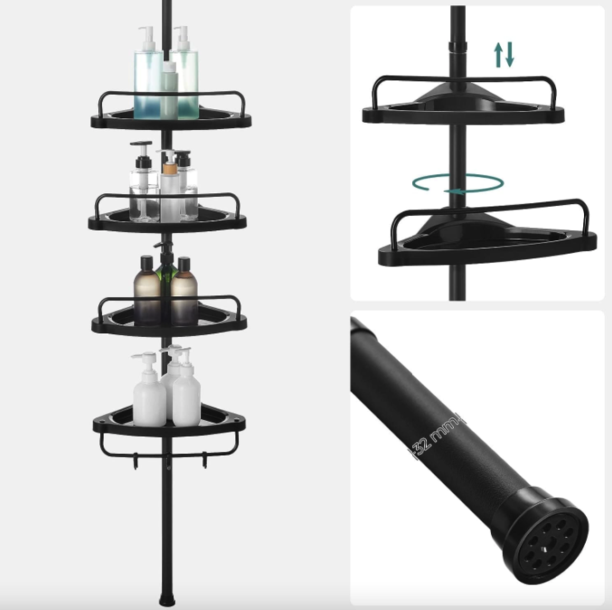 Кутова полиця Leobert Siri телескопічна для ванної кімнати Киев - изображение 6
