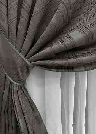 Комплект готовых штор VR-Textil Жаккард Mystery № 1626ш Капучино 150х290 см 2 шт (33-0549) Киев