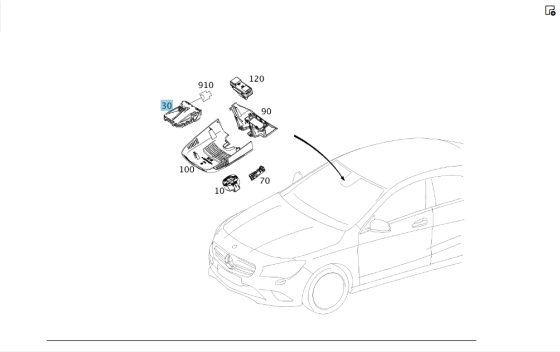 Mercedes-Benz  A0009001810 Камера системи розпізнавання смуги руху та автоматичне управління фар SLK/SLC R172 ML/GLE W166 GLE Coupe C292 Одеса
