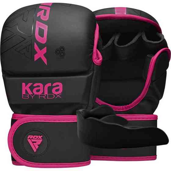 Перчатки для ММА смешанных единоборств рукопашного боя ММА F6 MATTE PINK PLUS размер XS/S + КАПА в подарок Киев