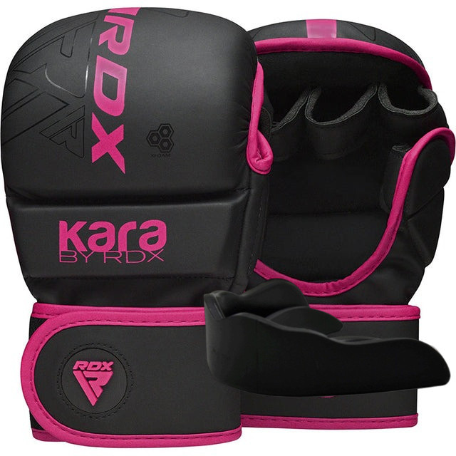 Перчатки для ММА смешанных единоборств рукопашного боя ММА F6 MATTE PINK PLUS размер XS/S + КАПА в подарок Киев - изображение 2