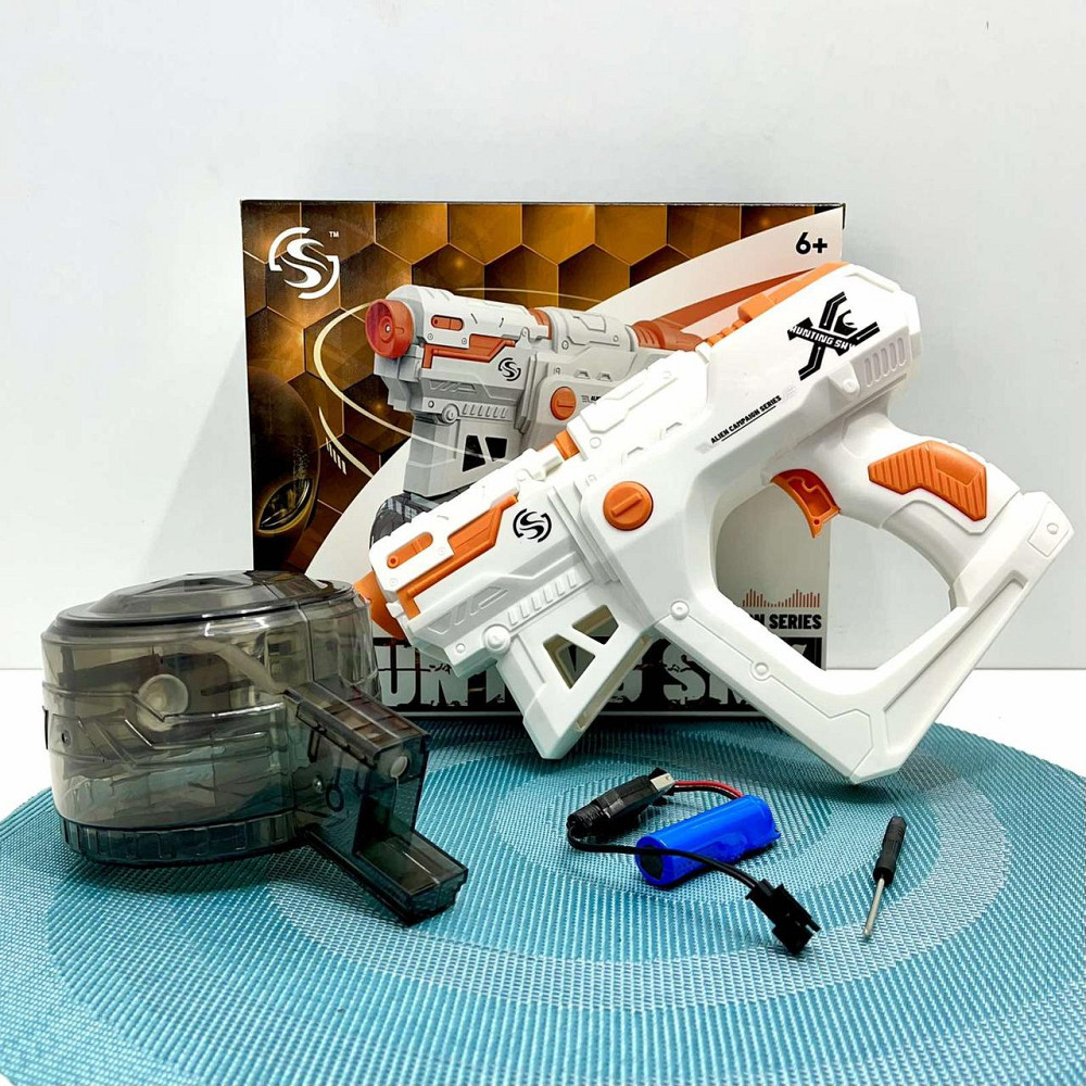 Автомат водяний на акаммуляторі Білий з помаранчевим (8604) Чернігів - фото 8